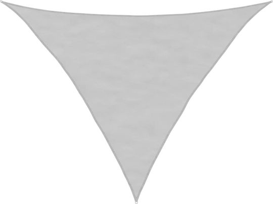vidaXL Триъгълник Shade Sail Сив с PU покритие 2.5x3.5m