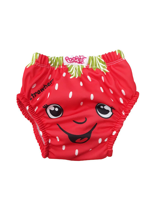 Poopes Kids Diaper Underwear Red