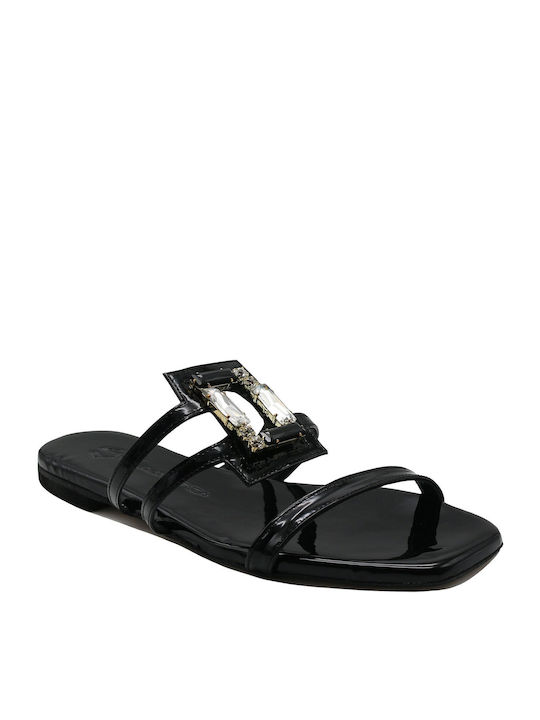 Mourtzi Damen Flache Sandalen in Schwarz Farbe