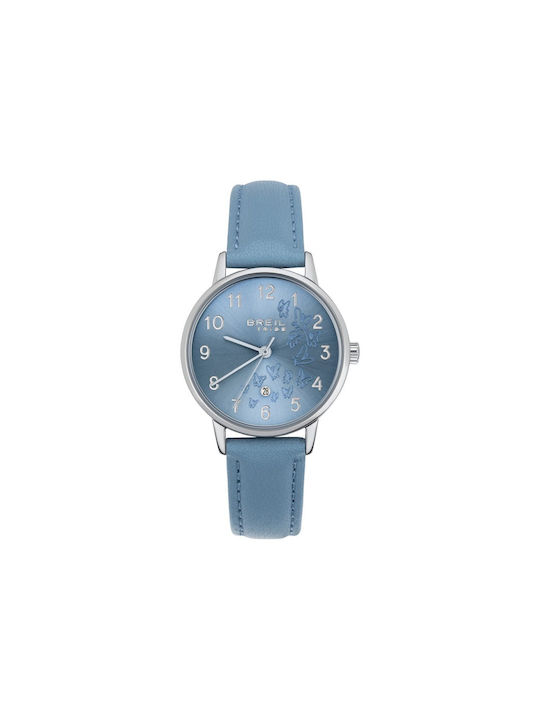 Breil Uhr mit Blau Lederarmband
