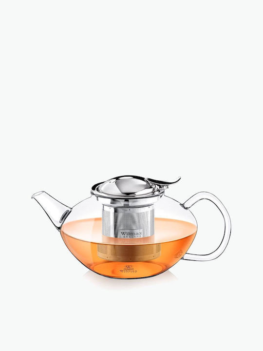 Wilmax Wilmax Teekanne mit Filter Glas Transparent 1050ml