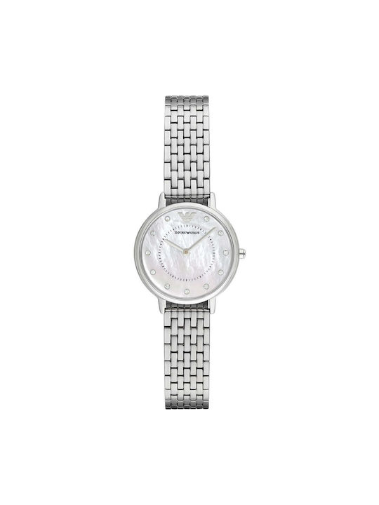 Emporio Armani Uhr mit Silber Metallarmband