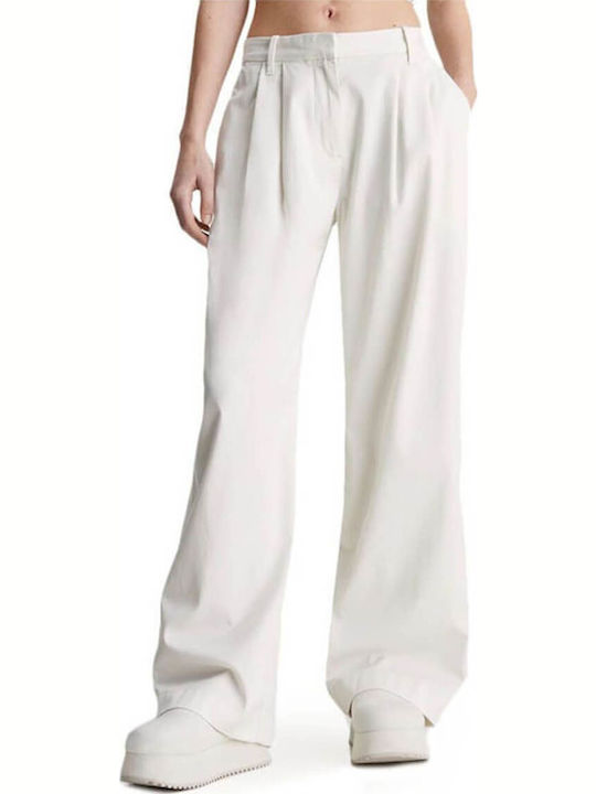 Calvin Klein Damen Stoff Hose Ice