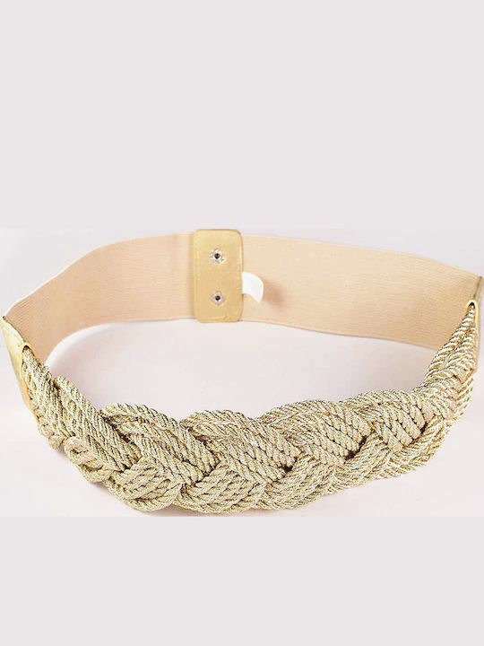Elastisch Damen Gürtel Beige