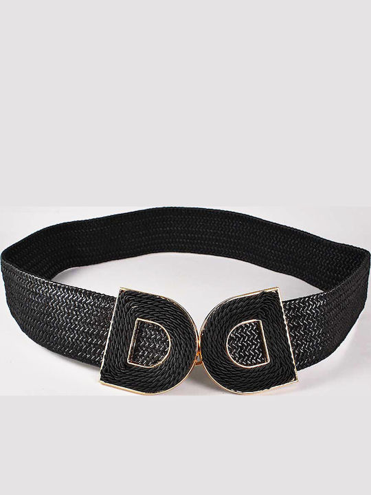 Elastic Women's Belt Black