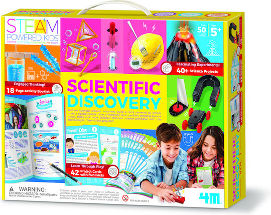 4M Scientific Discoveries Vol. 1 - 42 Experiments, Steam Kids STEM Joc Educațional Experimente pentru 5+ Ani