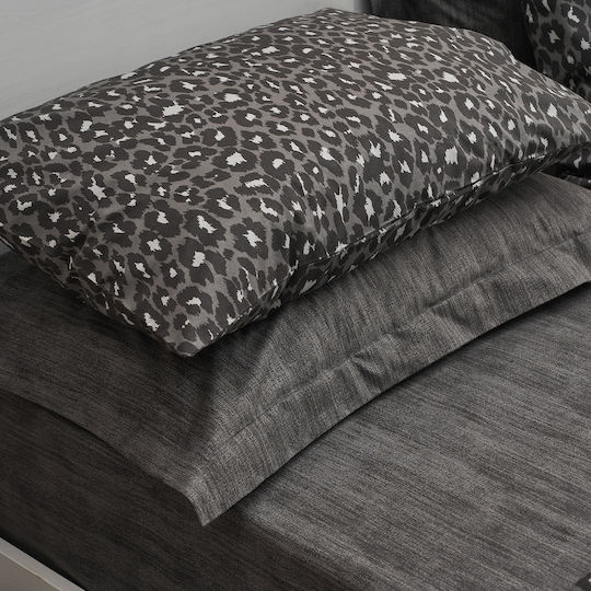 Charalambidis Textiles Leopard Σετ Oxford Black 50x70cm 10324030000 Charalambidis Textiles Leopard Σετ Oxford Black 50x70cm 10324030000