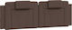 vidaXL Leather Brown Bed Headboard Cushion