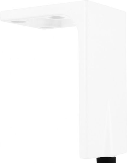 Mafos Metallic Furniture Leg White Matte