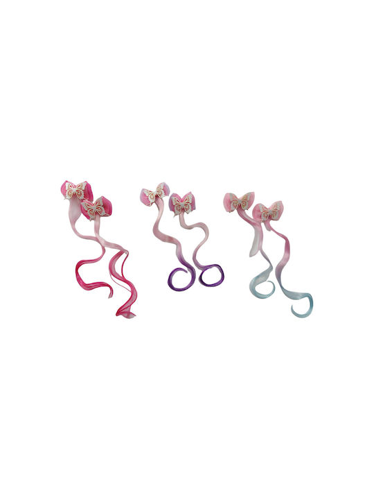 Ro-Ro Accessories Σετ Παιδικά Κοκαλάκια με Κλιπ Ζώο 2τμχ (Διάφορα Σχέδια) 1τμχ