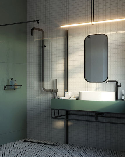 Deante An der Wand montiert Badezimmerregal Metallisch Schwarz