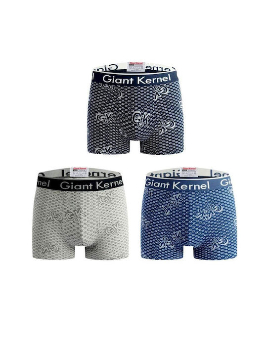 Uomo Herren Boxershorts Colorful 3Packung