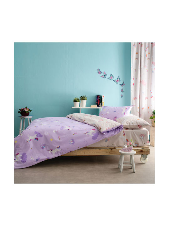 Charalambidis Textiles Kinderbettdecke Einzeln Einhorn 160x230cm Charalambidis Textiles Kinderbettdecke Einzeln Einhorn 160x230cm
