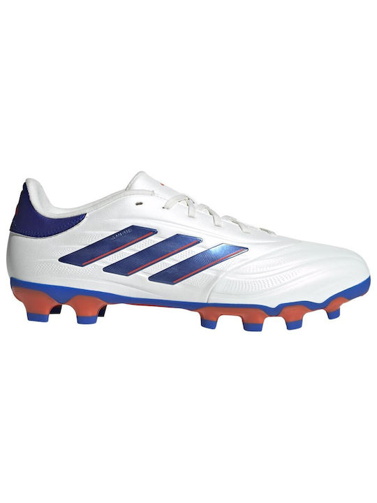 Adidas Copa Pure 2 League HG Χαμηλά Ποδοσφαιρικά Παπούτσια με Τάπες Λευκά