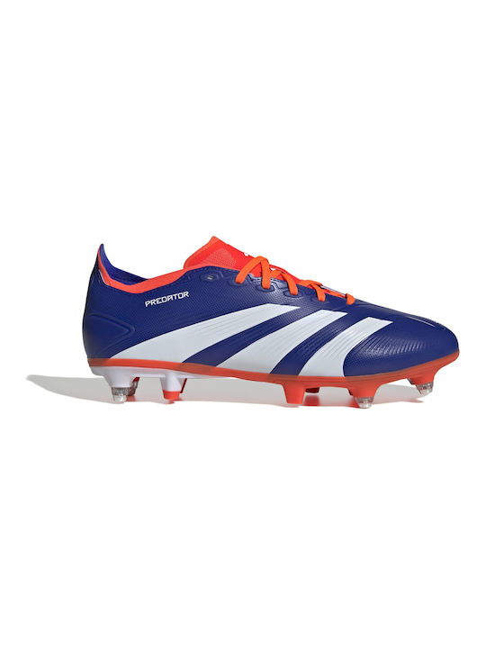 Adidas Predator League Low Football Shoes SG with Cleats Blue