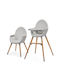 Kinderkraft Fini 2 Baby Highchair 2 in 1 With Adjustable Height Gray