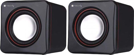 Techly SP-320ETY Computerlautsprecher 2.0 mit Leistung 3W in Schwarz Farbe