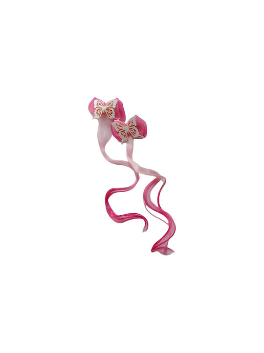 Ro-Ro Accessories Set of Kids Hair Clips with Hair Clip Animal in Pink Color 2pcs