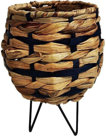 Espiel Laterne Korbweide Schwarz 17x17x23cm 1Stück