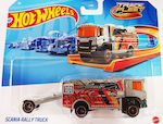 Mattel Hot Wheels Track Stars Scania Rally Truck Grau Hxp25