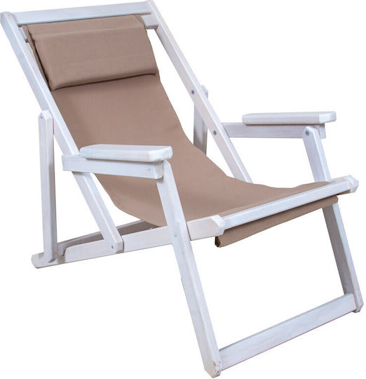 Politishome Pânză Pentru Șezlong Bej 42x114cm