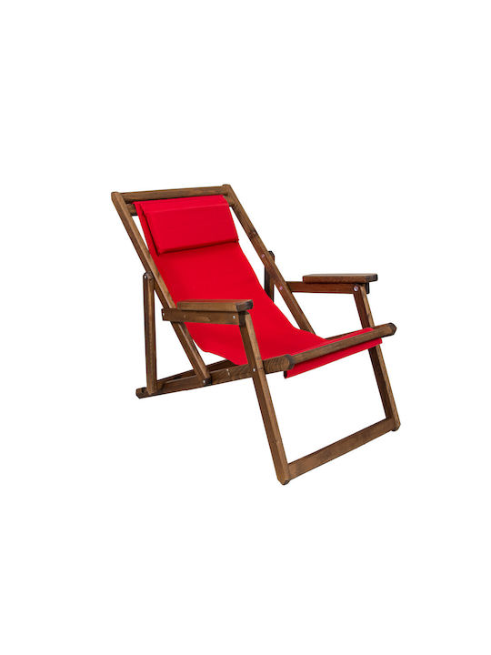 Politishome Deckchair Fabric from Canvas Red 42x114cm