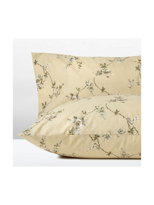 Aigaion Pillowcase Set Beige 52x78cm.