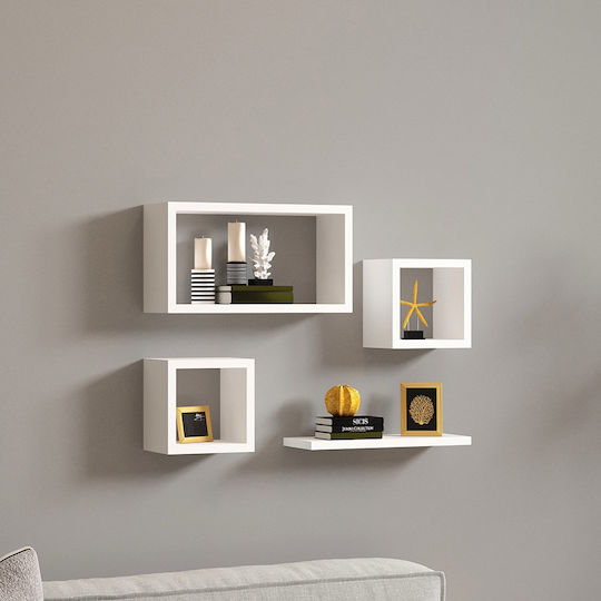 Shelf Wall Babine White 84x15x44cm