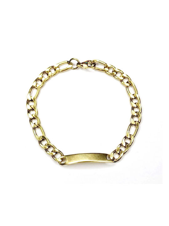 Kostibas Fashion Bracelet Anklet made of Steel Gold Plated