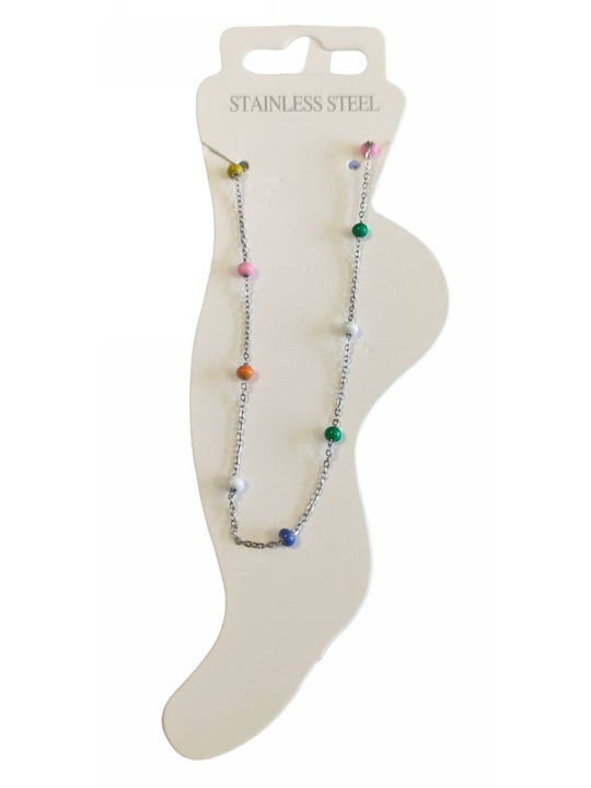 Kostibas Fashion Multicolour Steel Anklet