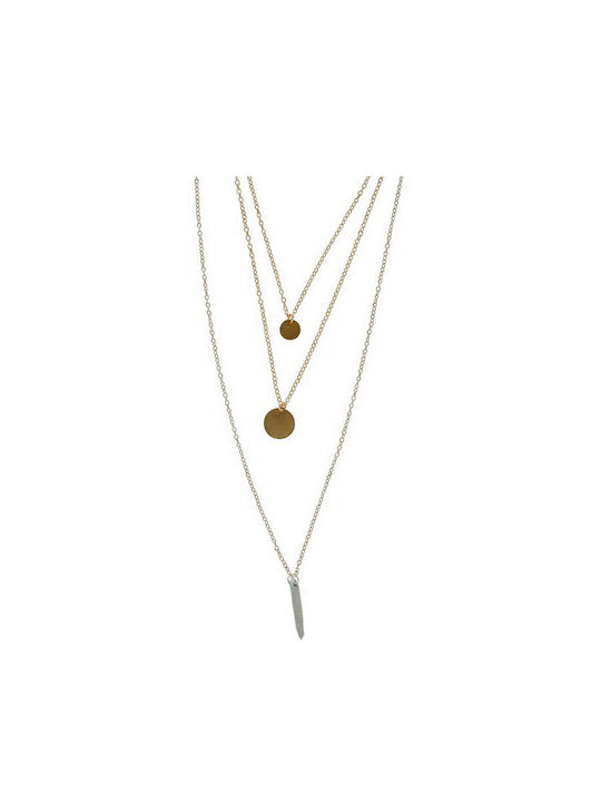 Kostibas Fashion Necklace Gold Plated