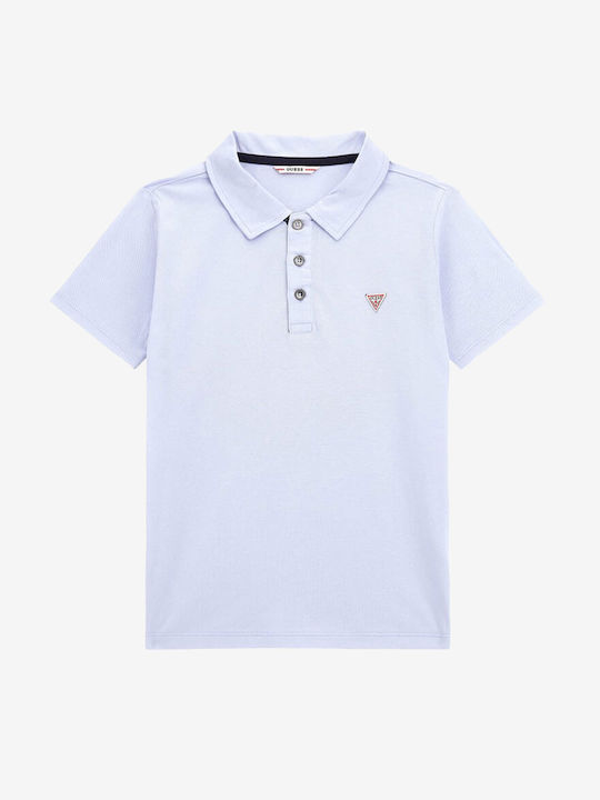 Guess Παιδικό Polo Κοντομάνικο Airway Blue