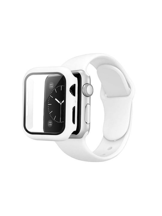 Plastikhülle in Weiß Farbe für Apple Watch Serie 7 41mm