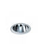 DIL Round Metallic Recessed Spot with Socket G24d White 10x10cm. 1pcs