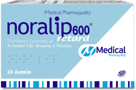 Medical Pharmaquality Noralip 600 Retard Special Food Supplement 20 Tablets