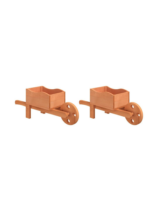 vidaXL Set 2 Jardiniere Din lemn Massif Wood