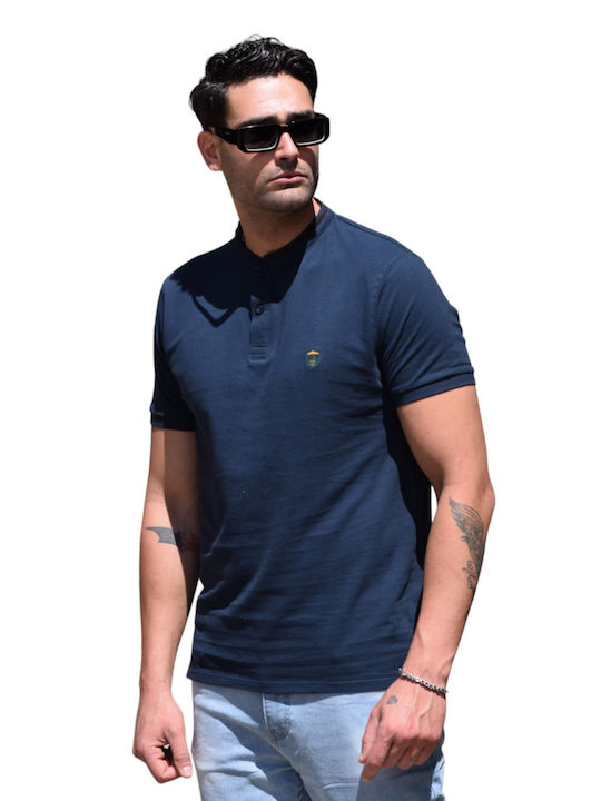 North Star Men's Blouse Polo Blue