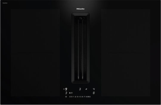 Miele Επαγωγική Εστία Αυτόνομη με Απορροφητήρα & Λειτουργία Κλειδώματος 80x52εκ.