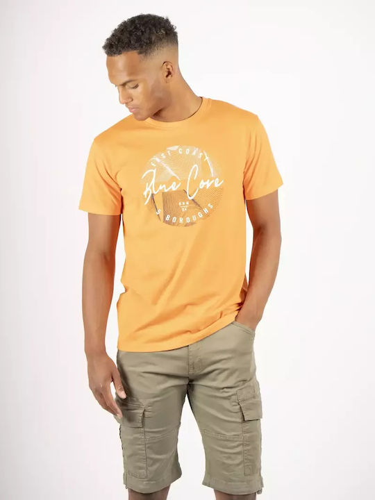 Marcus Ανδρικό T-shirt Κοντομάνικο Πορτοκαλί