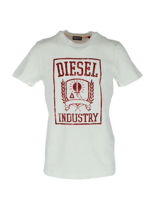Diesel Men's Short Sleeve T-shirt White