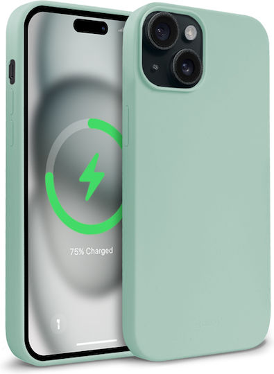 Crong Color Back Cover Σιλικόνης Πράσινο (iPhone 15)