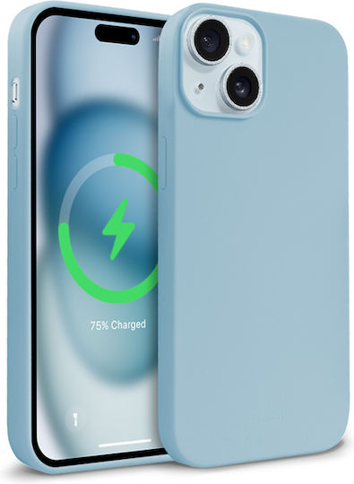 Crong Color Back Cover Silicone Blue (iPhone 15)