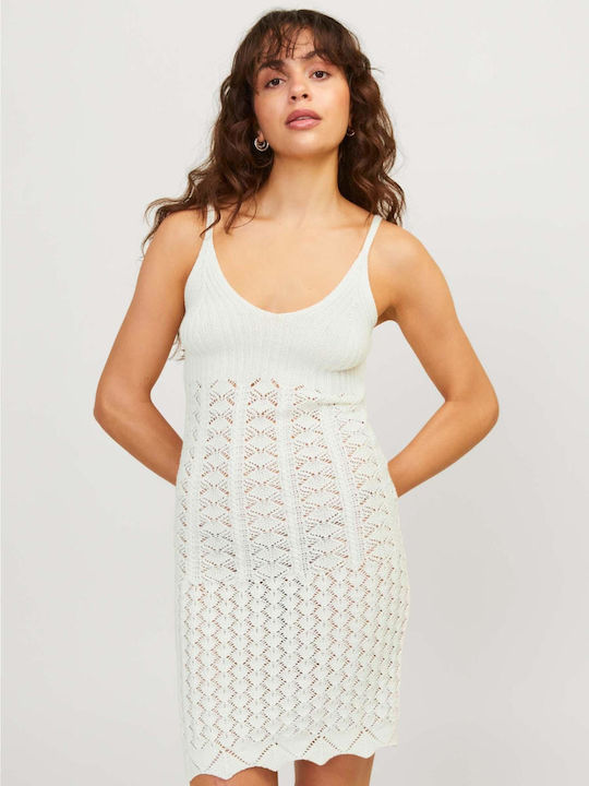 Jack & Jones Mini Rochie Tricotat Ecru