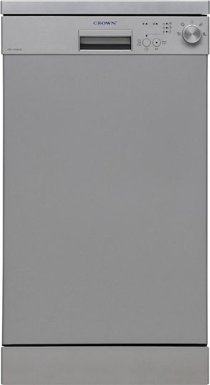 Crown Freestanding Dishwasher for 10 Place Settings W45xH85cm Inox