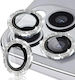 Lens Glass Strass Camera Protection Tempered Glass Silver for the iPhone 12 Pro Max