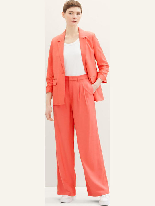 Women's Fabric Trousers Red