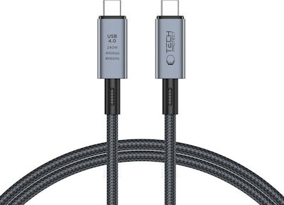 Tech-Protect Ultraboost USB 2.0 Cable USB-C male - USB-C Γκρι 1m