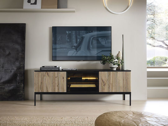 TV-Ständer Sento mit LED-Beleuchtung Anthrazit M154xT39xH56cm