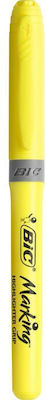 Stilou fluorescent Bic Britr Liner Grip galben