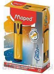 Μαρκαδόρος Υπογράμμισης Maped Glitter Metal Gold 742032